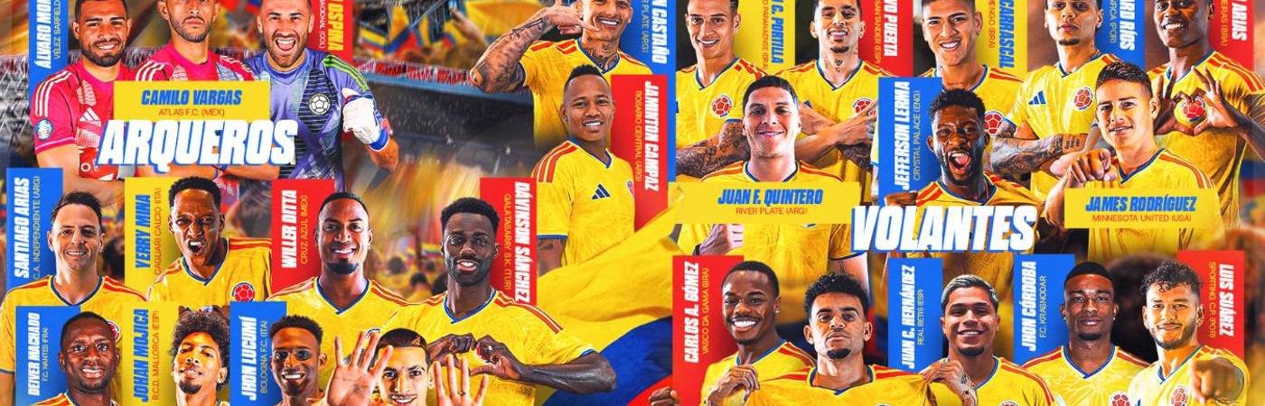 Los convocados de Colombia para el Mundial. FOTO: FCF