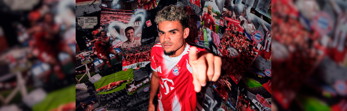 Luis Díaz firmó con el Bayern Múnich hasta el 2029. / FOTO: X @FCBayern