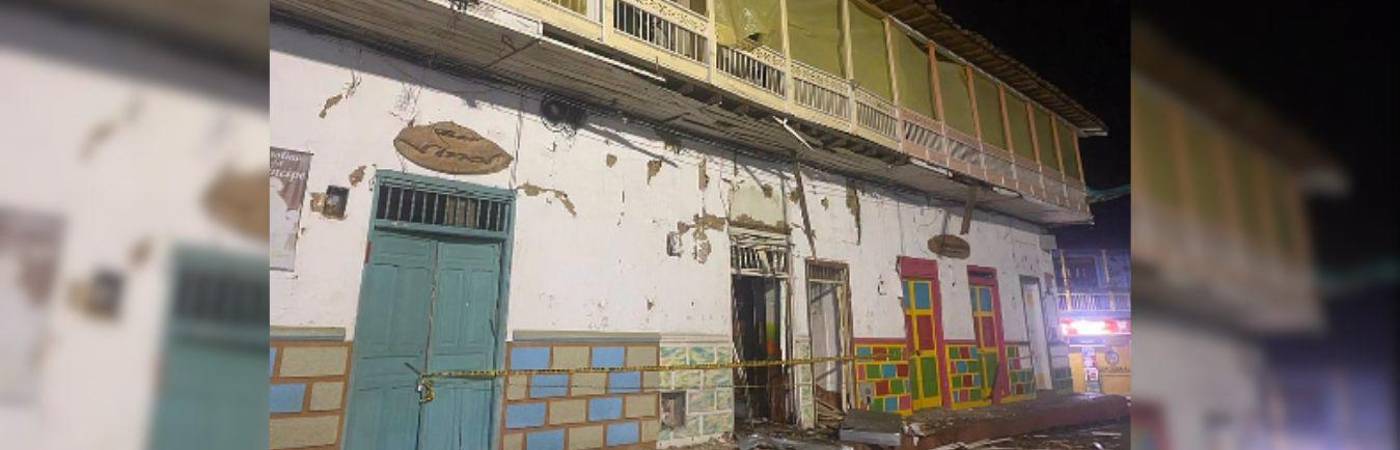Las autoridades atribuyen lo ocurrido de manera preliminar a las disidencias de las Farc. FOTO: FACEBOOK ANTIOQUIA CONECTA