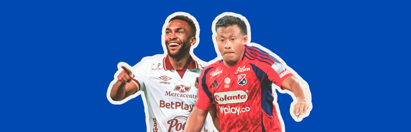 Jersson González exDIM (izq.), y Léider Berrío (der.), son dos de las figuras de este duelo. / FOTOS: CAMILO SUÁREZ Y CORTESÍA