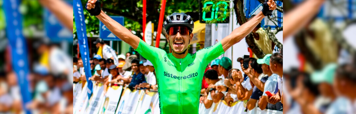 Sebastián Castaño, ciclista del equipo Sistecrédito. /FOTO: INSTAGRAM @teamsistecredito