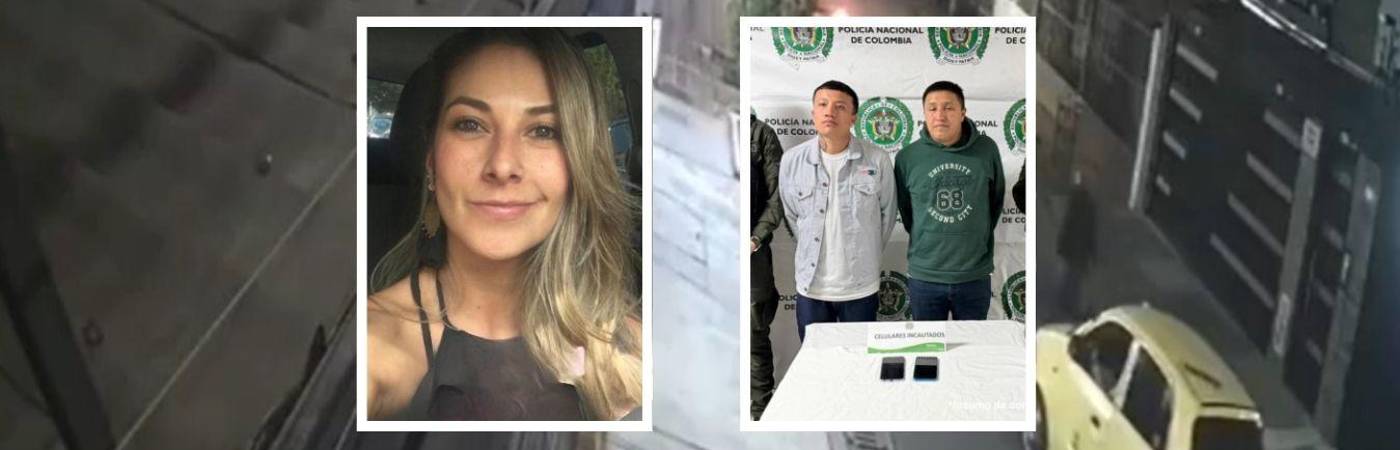 Diana Ospina (izquierda) estuvo retenida durante casi 48 horas; los hermanos Gómez Cardozo (derecha) aceptaron cargos por hurto calificado agravado y secuestro extorsivo agravado. FOTOS: REDES SOCIALES Y FISCALÍA