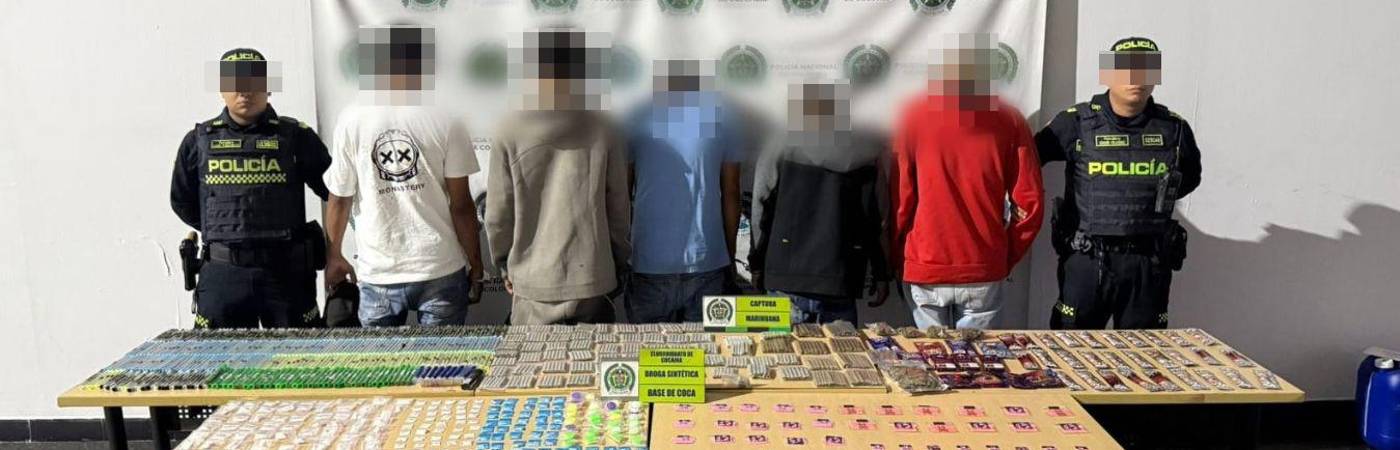 Megaoperativo en Medellín. FOTO: POLICÍA MEDELLÍN