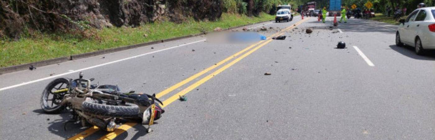 El motociclista tenía 25 años y era oriundo del municipio de Risaralda, en el departamento de Caldas. FOTO: LA PATRIA