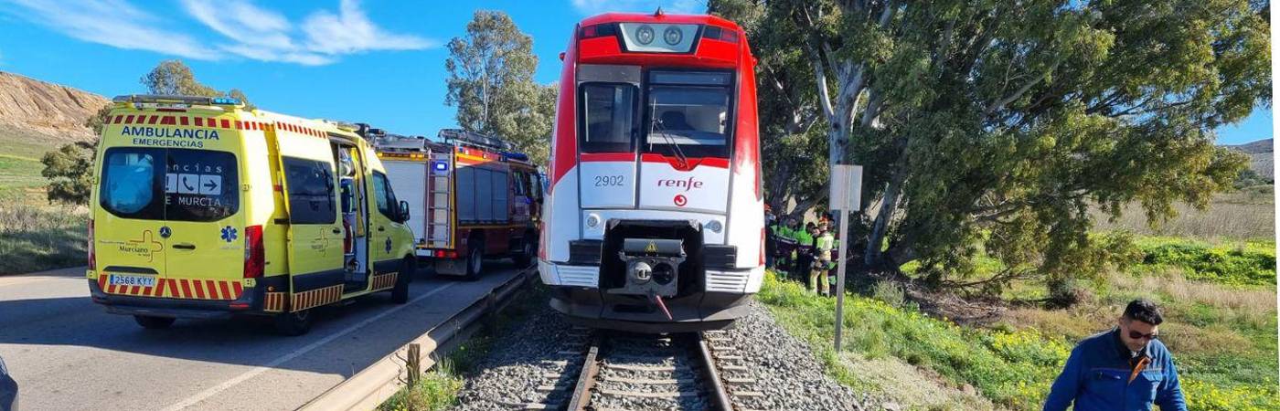 En el tren venían dieciséis pasajeros. FOTO: X ÓSCAR PUENTE @OSCAR_PUENTE