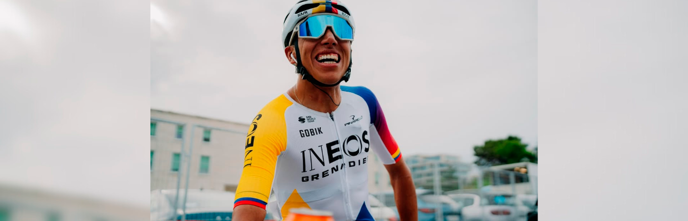 Egan Bernal ciclista colombiano que corre para el equipo INEOS Grenadiers. /FOTO: INSTAGRAM @alexduffill - @eganbernal