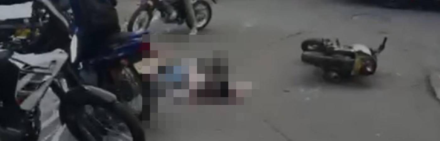Homicidio en el Popular N.° 1. FOTO: CAPTURA DE VIDEO CORTESÍA DENUNCIAS ANTIOQUIA