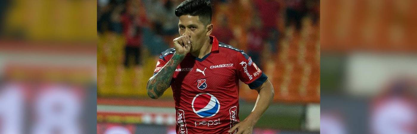 Germán Ezequiel Cano, ídolo del Independiente Medellín. FOTO: ARCHIVO - JAIME PÉREZ 