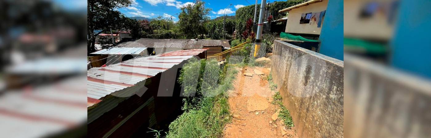 Por este camino iba herido Carlos Enrique cuando sufrió la caída. /FOTO: ANDRÉS FELIPE OSORIO GARCÍA