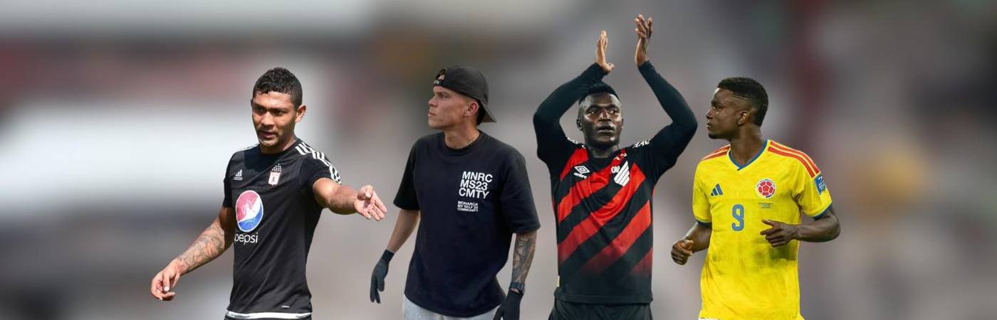 De izquierda a derecha: Eder Castañeda, Walmer Pacheco, Kevin Viveros y Jhon Córdoba. FOTO: @EDER_CASTAÑEDA_26 - @KEVINVIVEROS9 - @JHONCORDOBA9 Y REDES