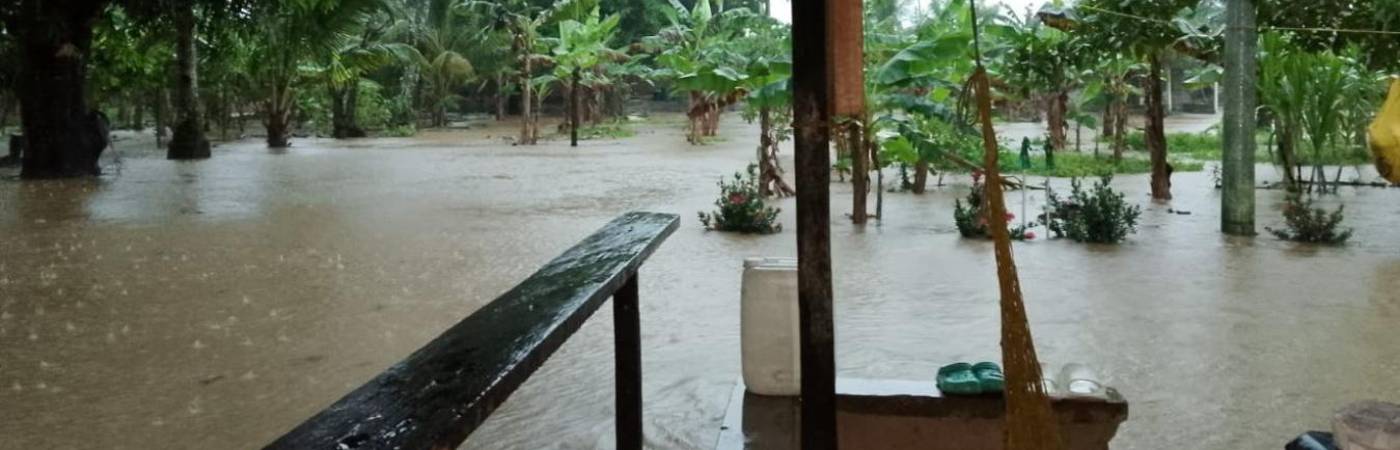 Esto es en Chigorodó, uno de los municipios que reportó la alerta por emergencia. FOTO: CORTESÍA DAGRAN