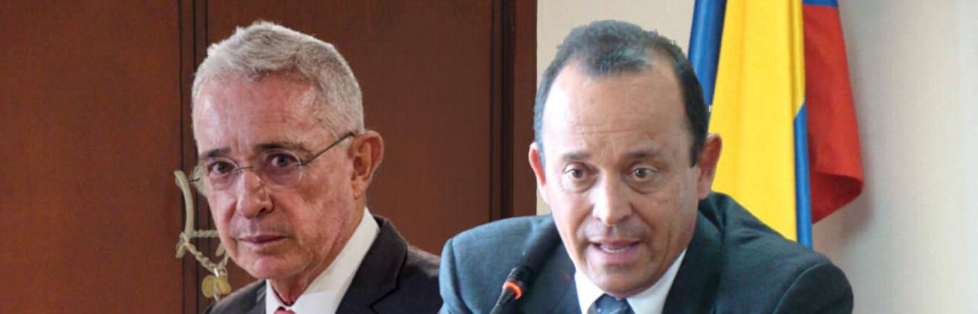 El expresidente Álvaro Uribe (A la izquierda) se pronunció por medio de su cuenta de X sobre la situación de su hermano, Santiago Uribe (A la derecha). FOTO: COLPRENSA