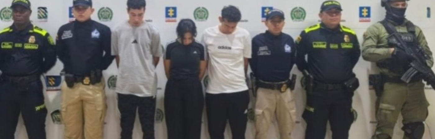 Captura de tres presuntos integrantes de banda delincuencial venezolana. / FOTO: CORTESÍA