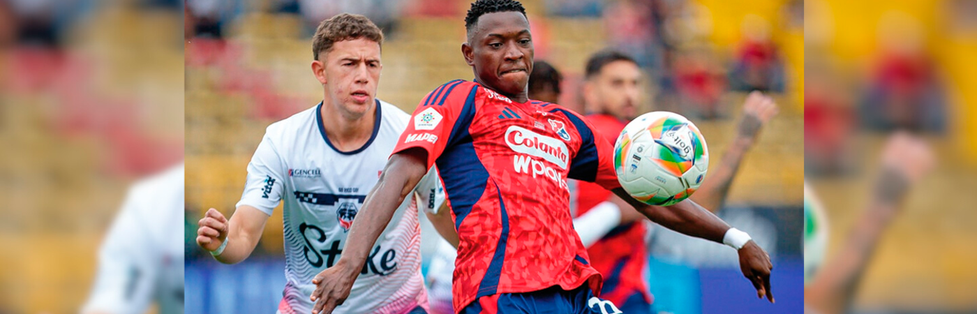 Ménder García fue uno de los que tuvo minutos en la última visita del Rojo al estadio de Techo. /FOTO: COLPRENSA