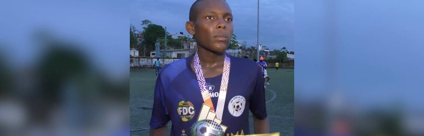 Carlos Hinestroza, goleador del torneo chocoano. FOTO: TOMADA DE FACEBOOK CITARÁ TV