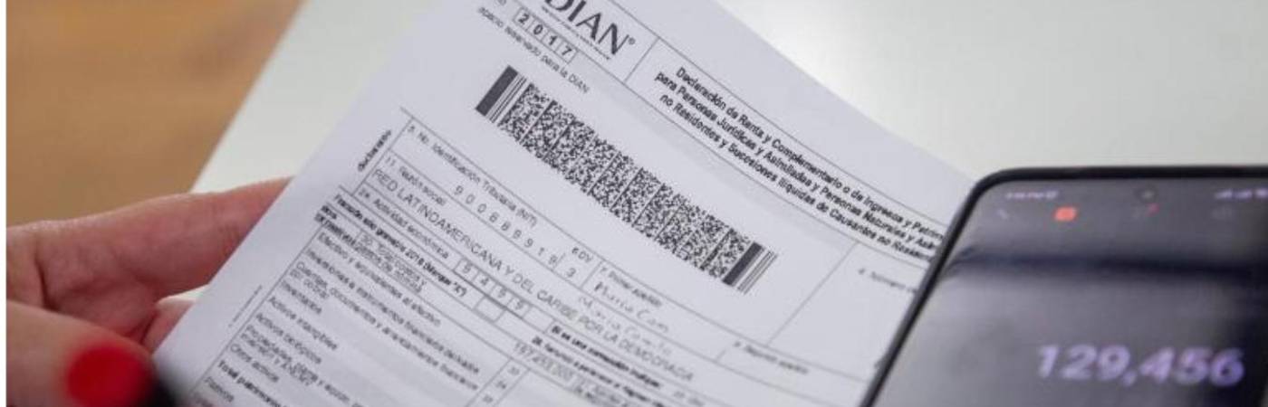 ormulario de declaración de renta del Dirección de Impuesto y Aduanas Nacionales Dian. FOTO: CAMILO SUÁREZ