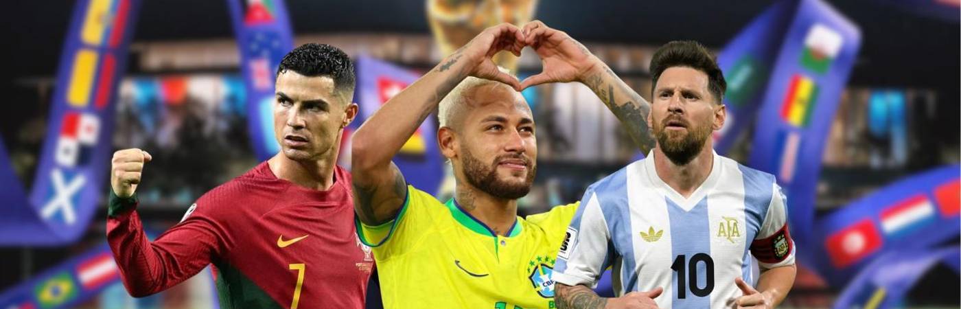 De izquierda a derecha: Cristiano Ronaldo, Neymar Jr. y Lionel Messi. FOTOS: UEFA EUROPA LEAGUE, X PAUTA CLUBE E INSTAGRAM @LEOMESSI