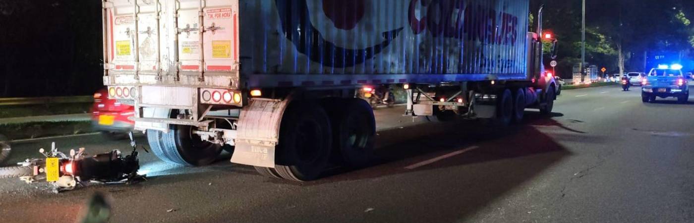 Este fue el momento posterior al accidente de tránsito. FOTO: CORTESÍA DENUNCIAS ANTIOQUIA