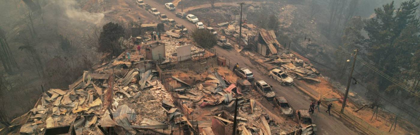 Incendio en Chile. FOTO: GETTY IMAGES