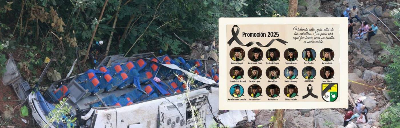 Bus accidentado en Remedios. FOTO: MANUEL SALDARRIAGA, LICEO ANTIOQUEÑO