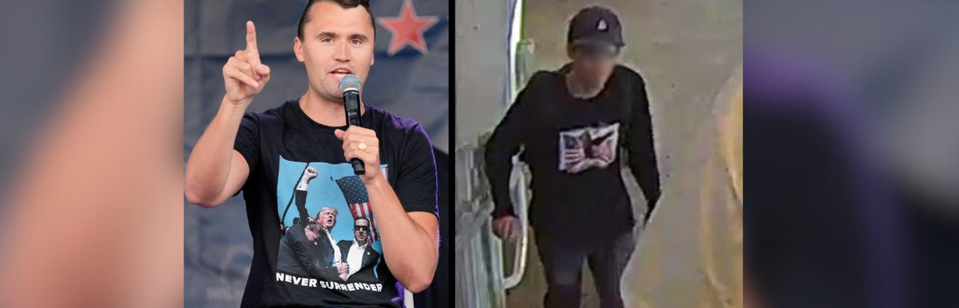 Izquierda: Charlie Kirk (víctima) Derecha: presunto responsable. /FOTOS: REDES SOCIALES