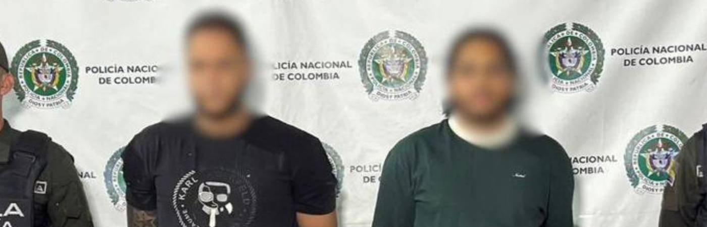 Alias El Cerrajero (Izq.) y alias El Menor (Der.). FOTO: CORTESÍA POLICÍA