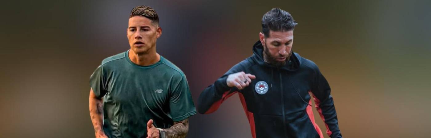 James Rodríguez (izq.) y Sergio Ramos (der.). FOTO: @JAMESRODRIGUEZ10 Y @SERGIORAMOS