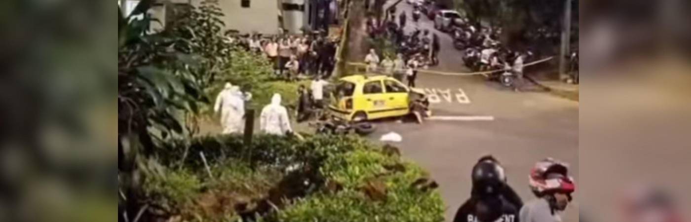 En accidente en Santa Mónica murió menor de 17 años. FOTO: CORTESÍA DENUNCIAS ANTIOQUIA