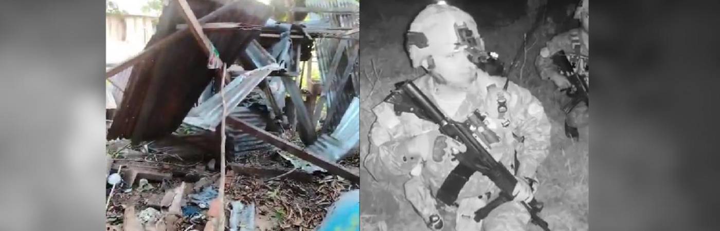 Combates en Yondó y Briceño tienen confinadas a más de 500 personas. FOTO: BLU RADIO Y SÉPTIMA DIVISIÓN DEL EJÉRCITO