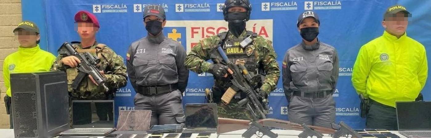 Los elementos hallados fueron dejados a disposición de las autoridades competentes. FOTO: CORTESÍA POLICÍA METROPOLITANA 