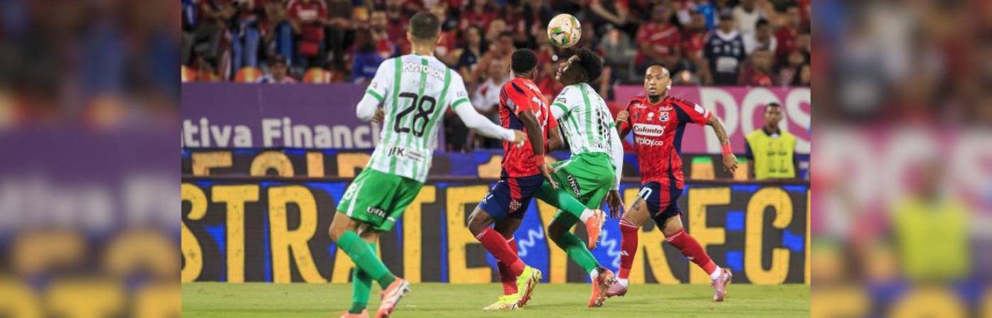 Será la primera vez que los Verdes y Rojos de Antioquia se enfrenten por el título de la Copa Colombia. FOTO: CAMILO SUÁREZ.
