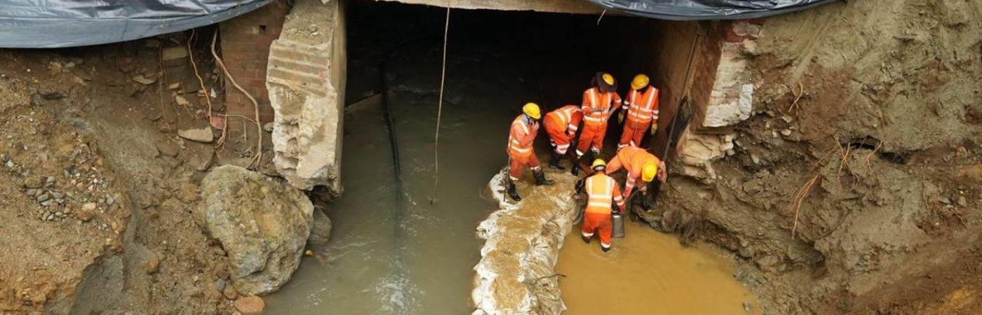 El canal busca, además, mitigar riesgos de la quebrada La Presidenta. FOTO: ALCALDÍA DE MEDELLÍN