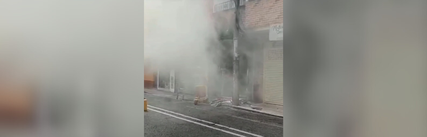 Incendio en local de Sabaneta./FOTO: DENUNCIAS ANTIOQUIA