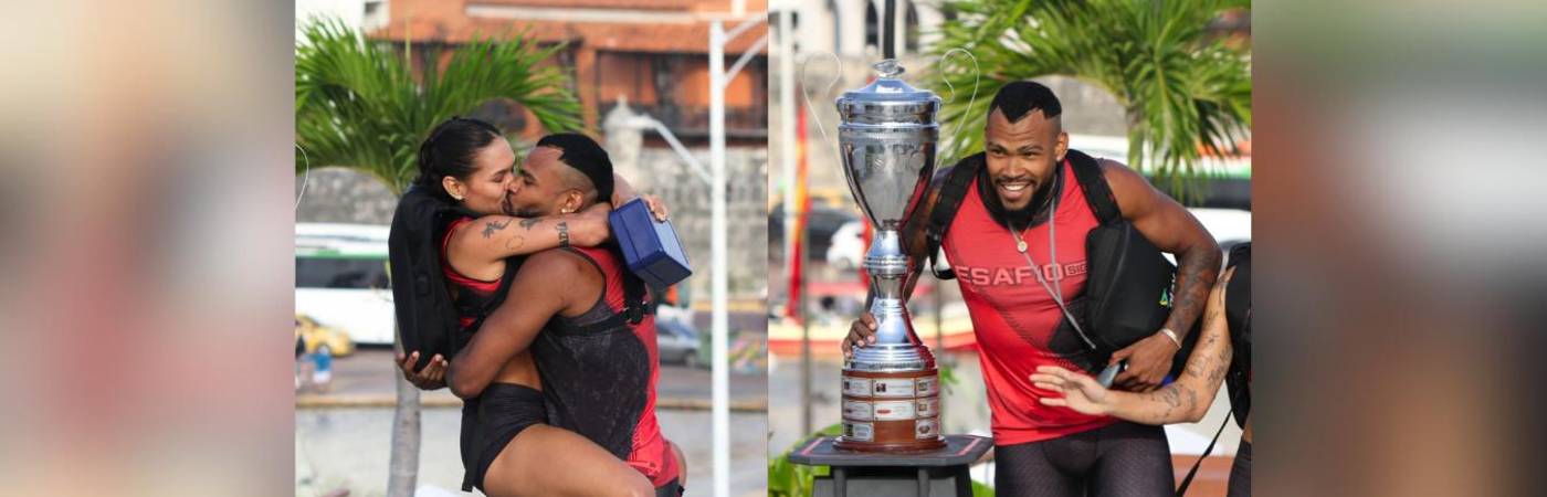 Miryam y Zambrano celebraron la final. FOTO: REDES SOCIALES @DESAFIOCARACO