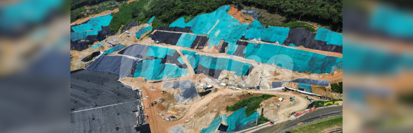 Nuevo vaso La Piñuela, terreno para albergar residuos en Antioquia. /FOTO: MANUEL SALDARRIAGA