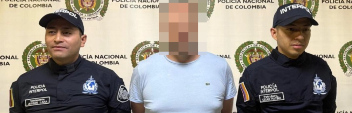Captura del ciudadano canadiense que poseía circular roja de Interpol. /FOTO: CORTESÍA