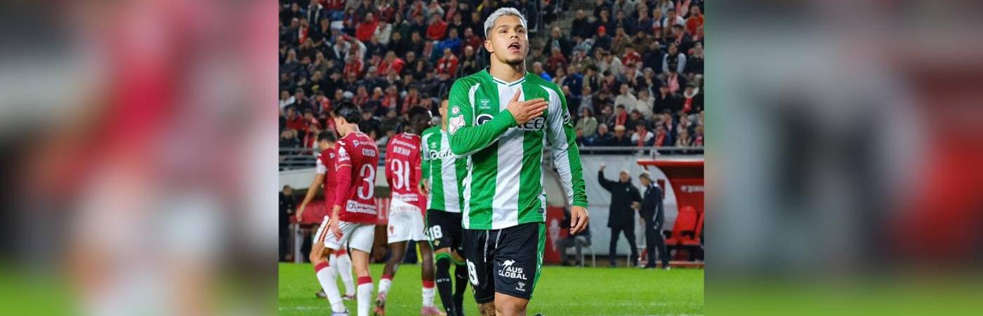 Cucho Hernández celebrando su victoria. FOTO: TOMADO DE X @CUCHOHERNANDEZ