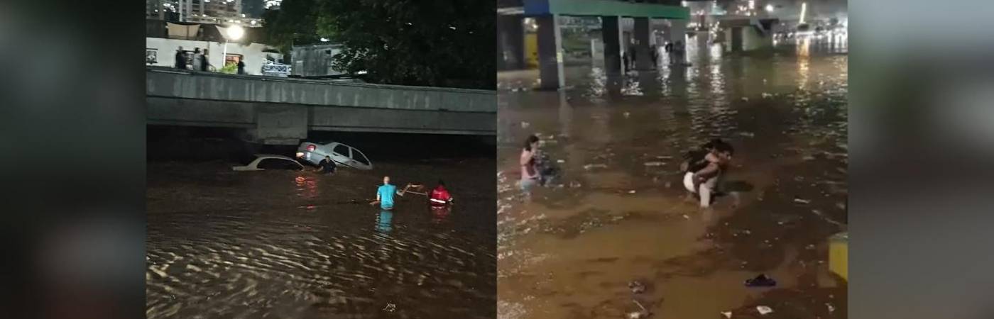 Emergencia por lluvias en Venezuela.FOTO: REDES Y @BOMBEROSCARACAS IG