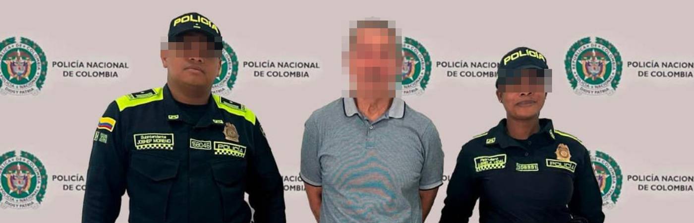 Gildardo de Jesús Taborda será enviado a Perú para que responda ante las autoridades locales. FOTO: CORTESÍA POLICÍA