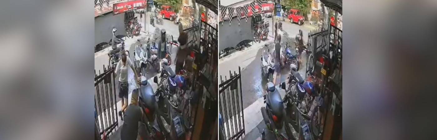 El sujeto llegó en moto y cuando, al parecer, iba a sacar el arma, quien sería la víctima reaccionó. FOTOS: CAPTURAS DE VIDEO