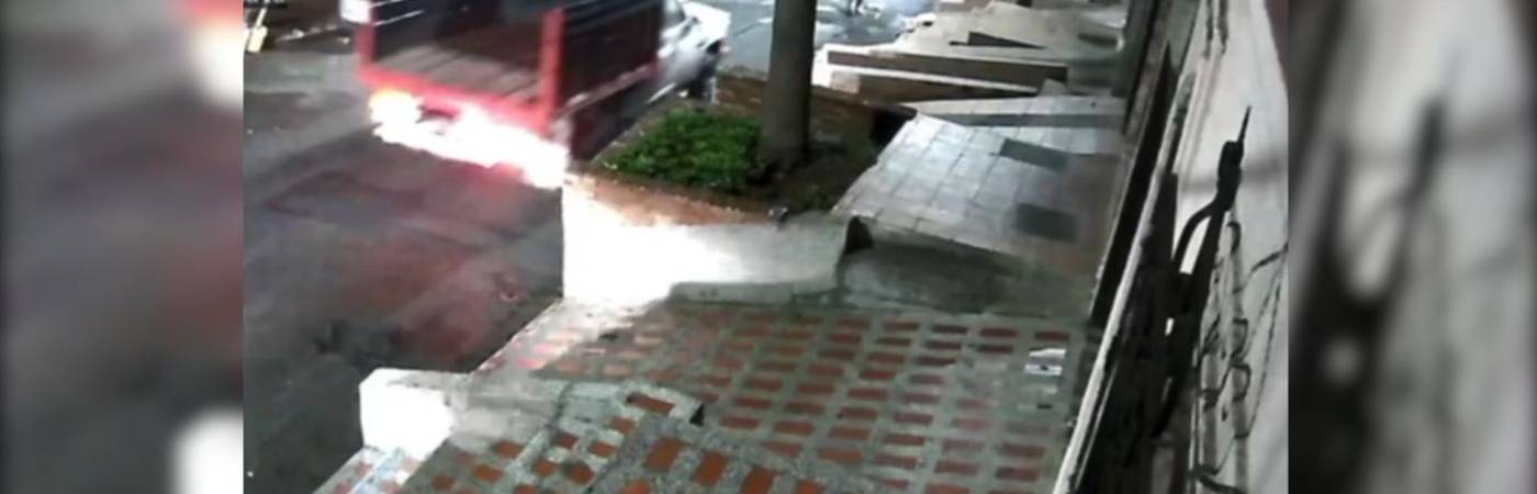 El hecho quedó registrado en video. FOTO: CORTESÍA DENUNCIAS ANTIOQUIA