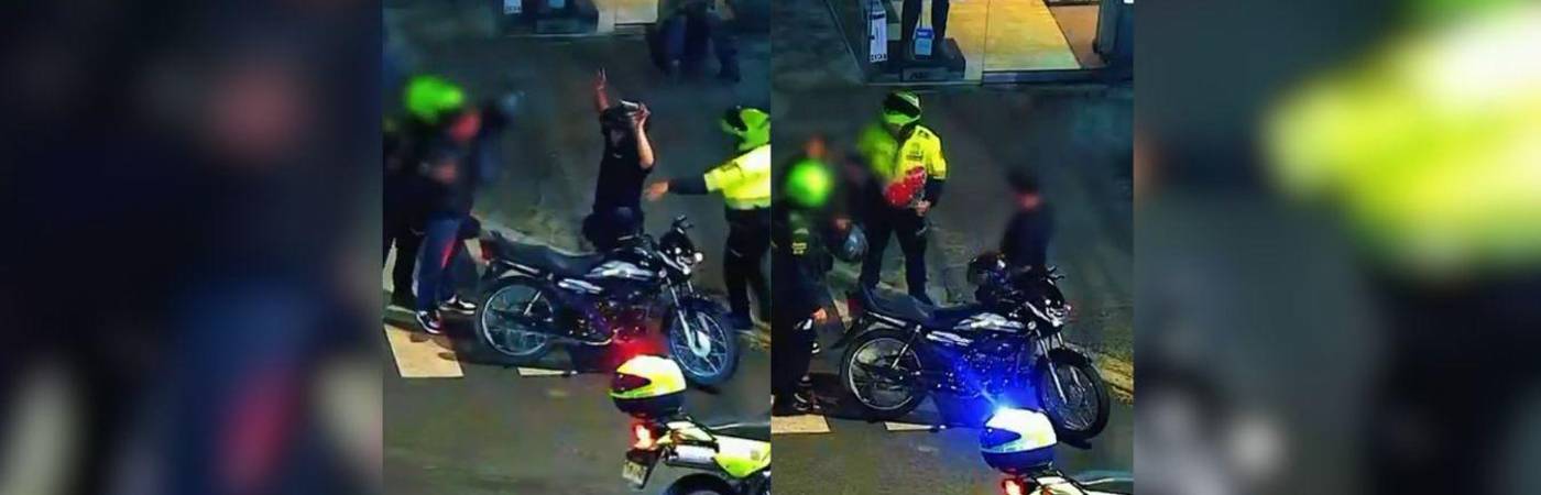 Momento en el que los dos hombres fueron capturados. FOTO: CAPTURA DE PANTALLA X @FICOGUTIERREZ