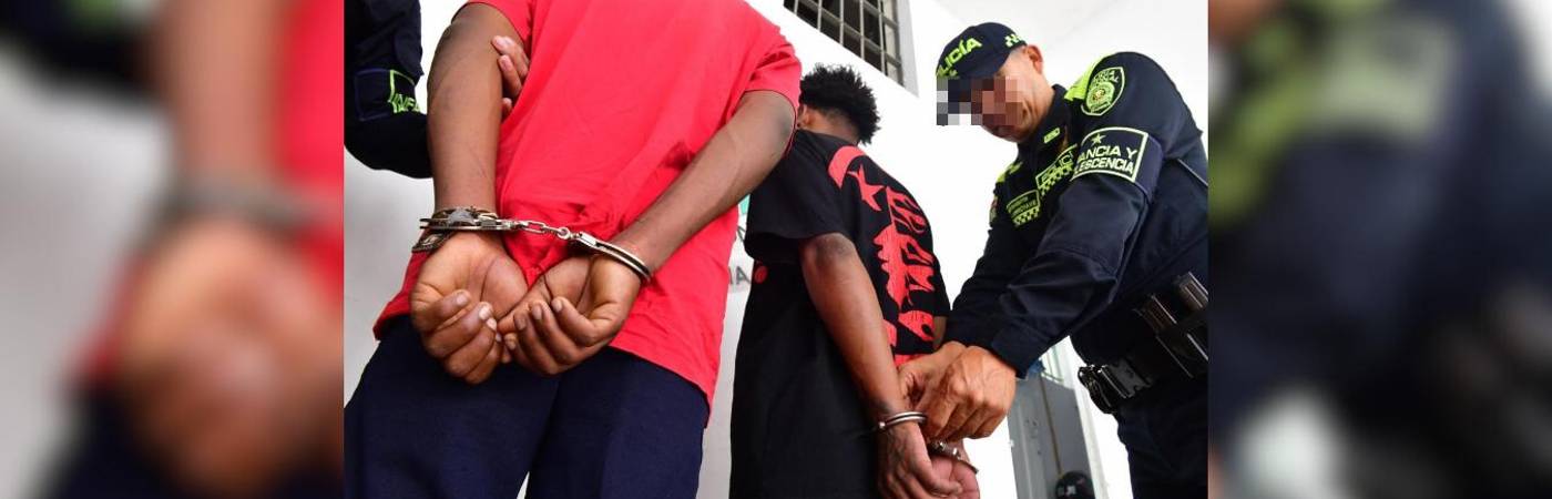 Captura de presuntos responsables del asesinato a Jean Carlos Reyes Córdoba en San Javier. /FOTO: CORTESÍA MEVAL