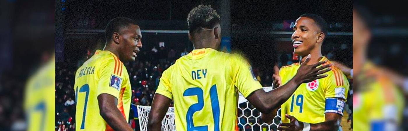 La Selección Colombia celebra su clasificación como líder del Grupo F del Mundial Sub-20. /FOTO: FCF