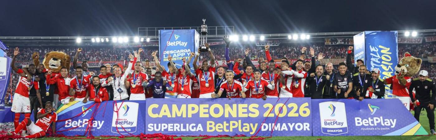 Independiente Santa Fe campeón de la Superliga 2026. FOTO: INDEPENDIENTE SANTA FE 