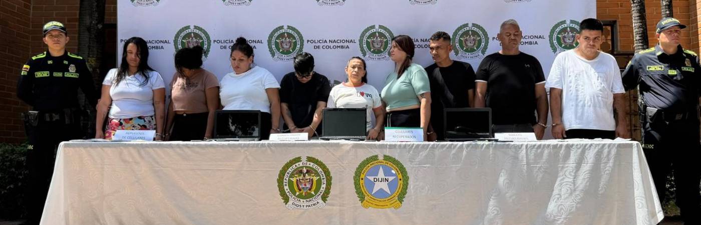 Desmantelan la banda delincuencial Las Pirañas dedicada al hurto de celulares. FOTO: X DE FICO GUTIÉRREZ