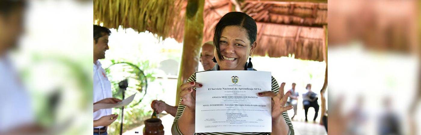 La certificatón para víctimas es una gran oportunidad para reconocer los conocimientos empíricos que esta población ha adquirido en su vida. / FOTO: CORTESÍA SENA