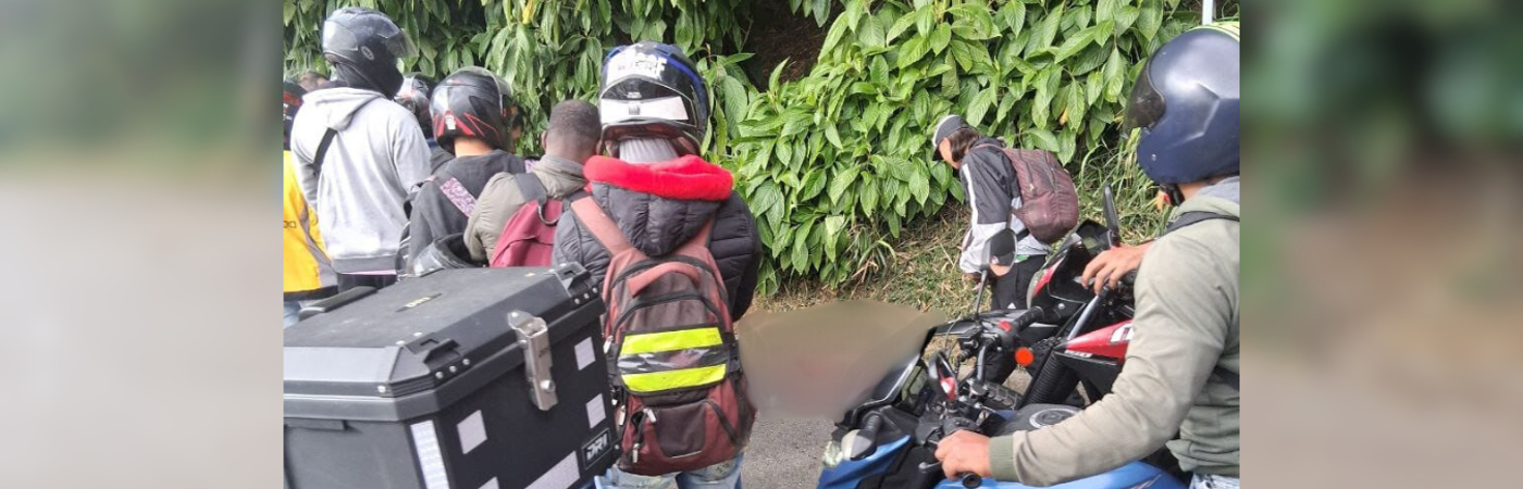 El presunto ladrón quedó muerto en vía pública. / FOTO: DENUNCIAS ANTIOQUIA