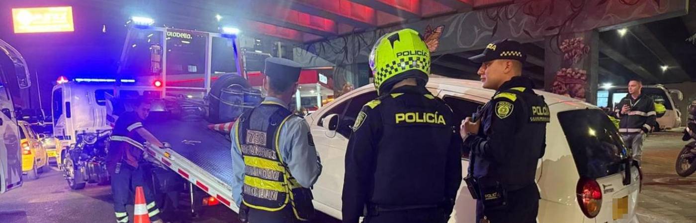 La Secretaría de Movilidad ha inmovilizado más de 600 vehículos este año porque sus conductores estaban borrachos. FOTO: ALCALDÍA DE MEDELLÍN 