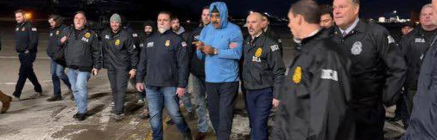 Primeras fotos difundidas de Nicolás Maduro. FOTO: @whitehouse